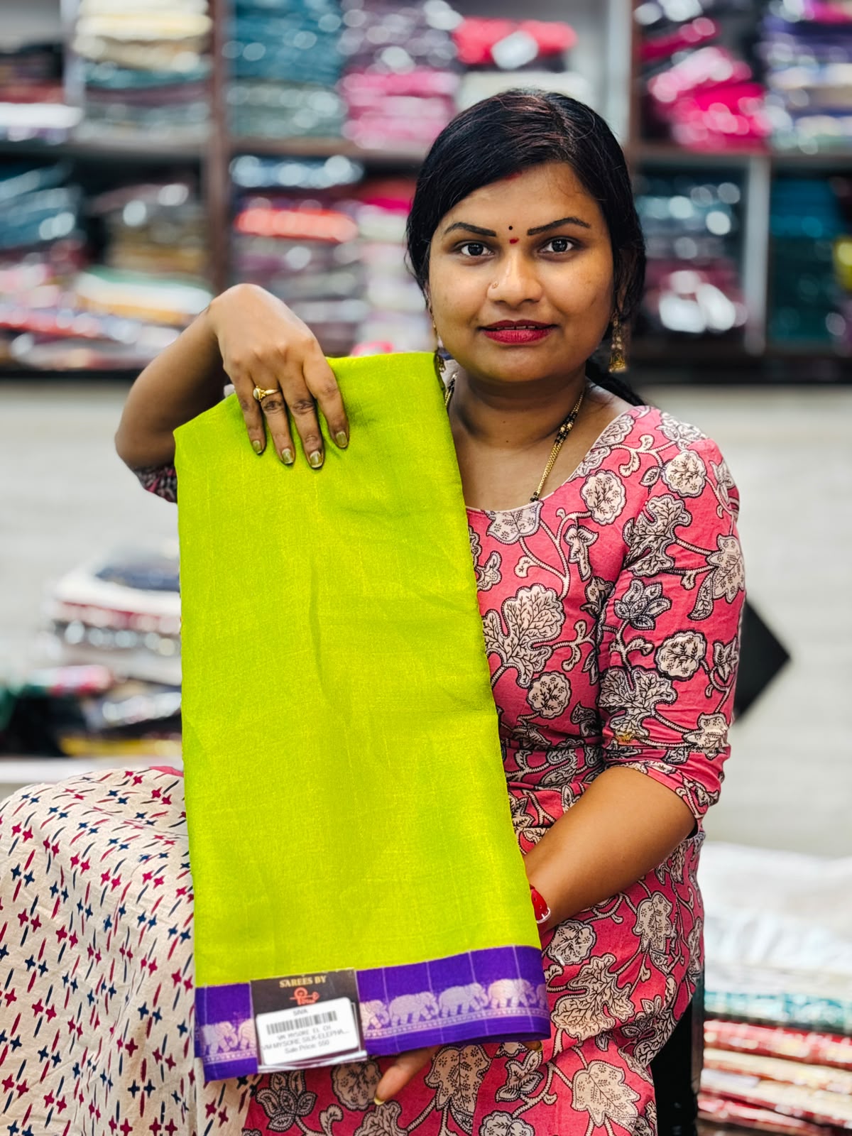 Elephant crepe Azrak sarees