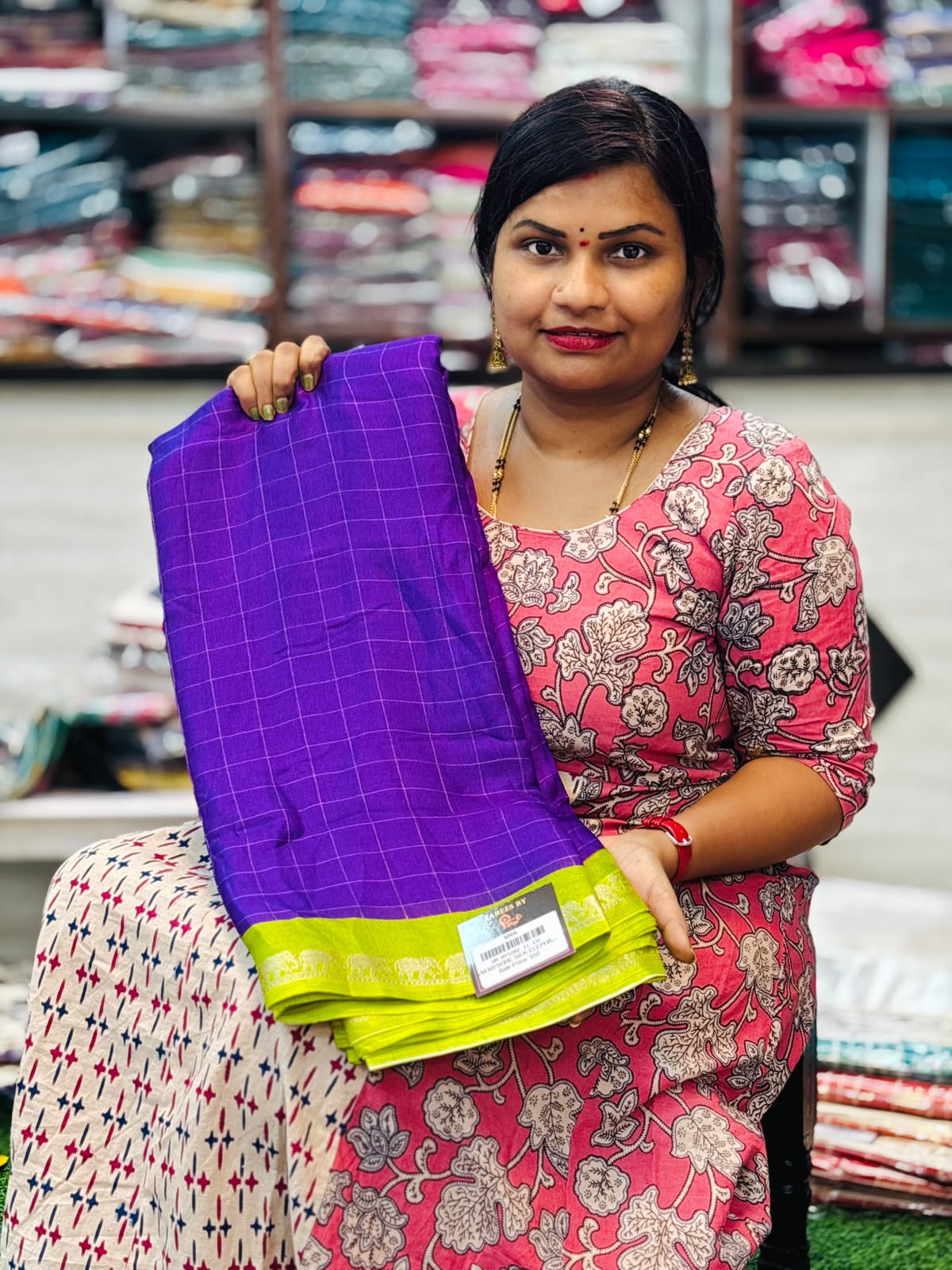 Elephant crepe Azrak sarees