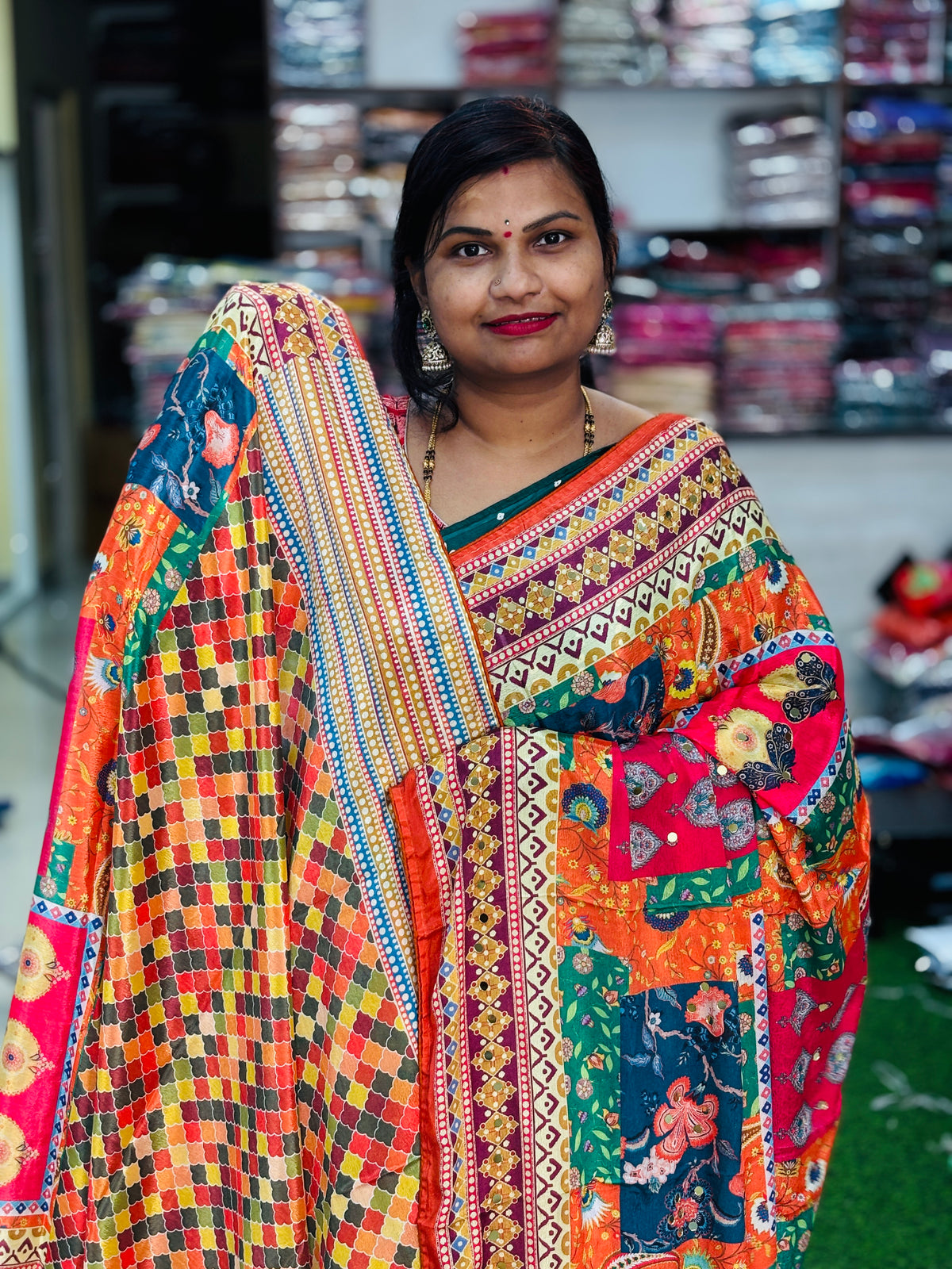 Azrak Chinnon Laya Saree