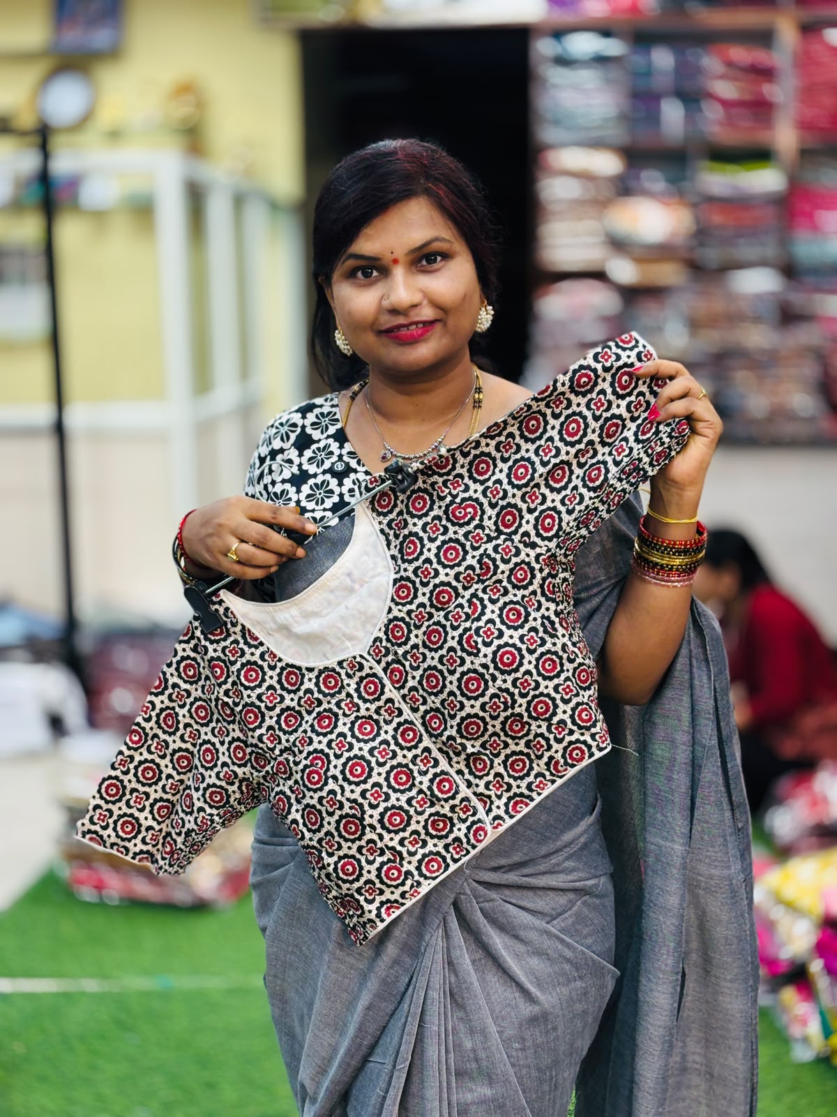 Readymade cotton Kalamkari blouses
