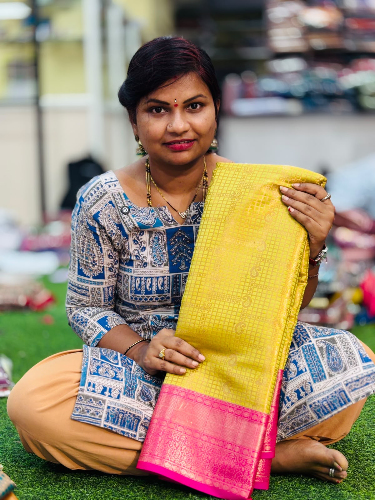 Semi Kanchi pattu sarees