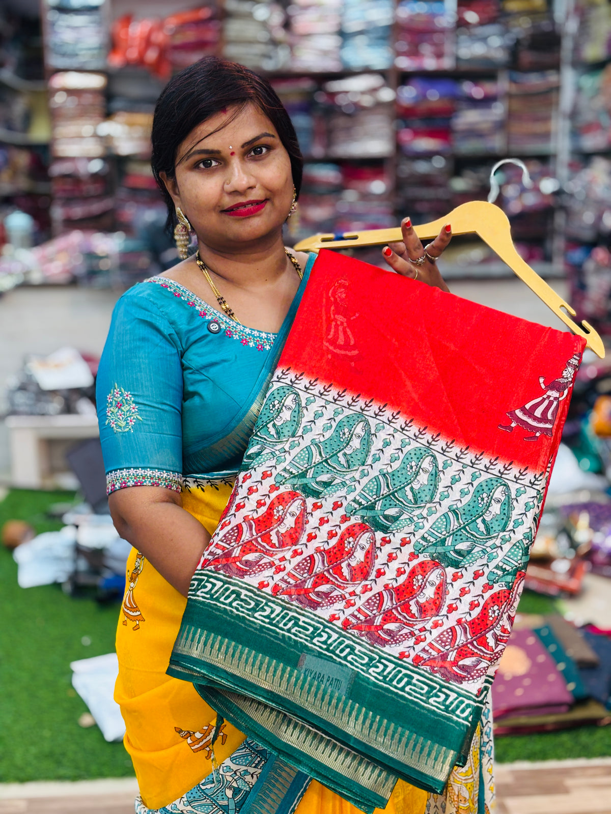 Madhubani Mashmellow Saree