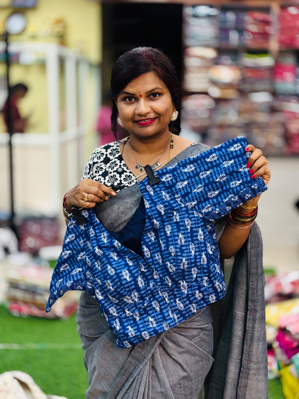 Readymade cotton Kalamkari blouses