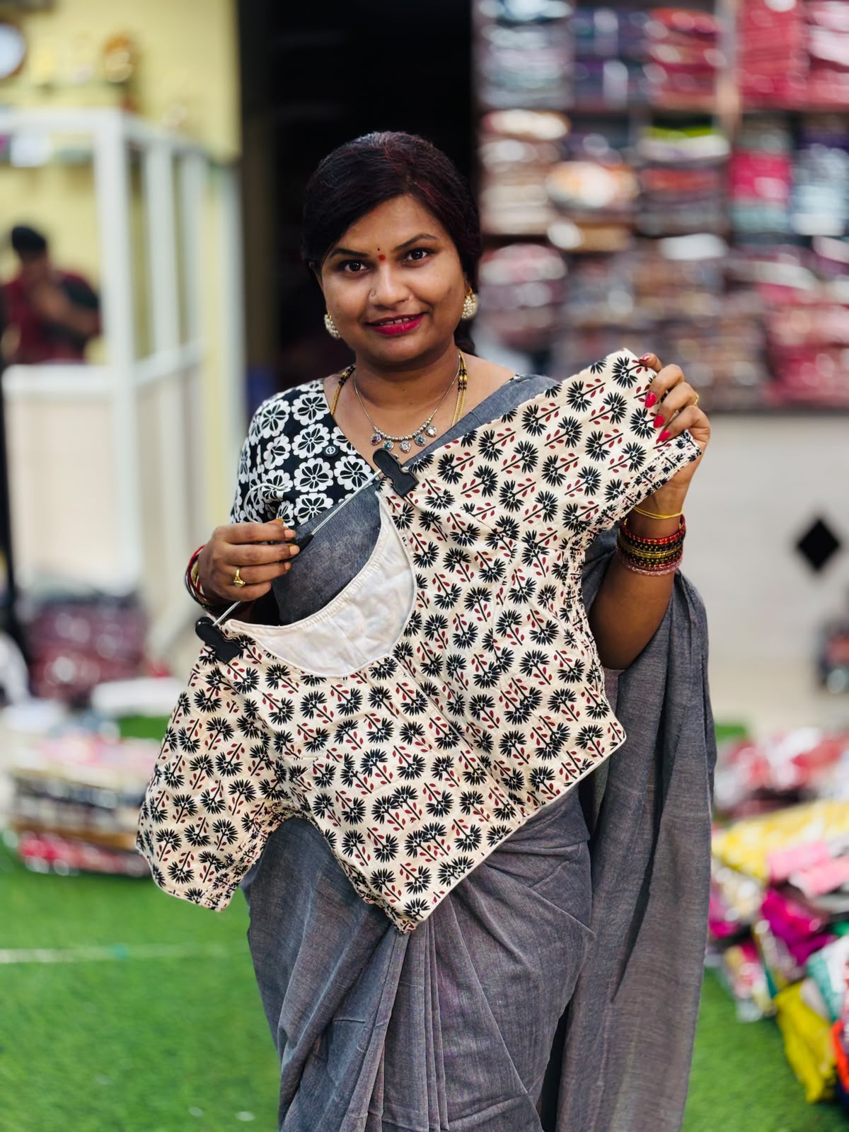 Readymade cotton Kalamkari blouses