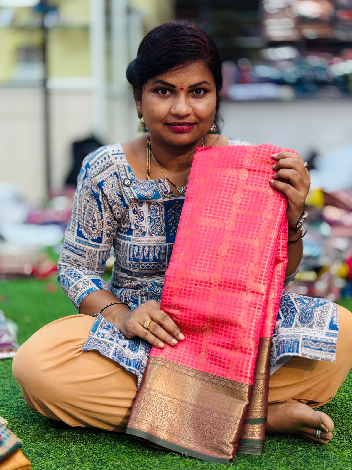 Semi Kanchi pattu sarees