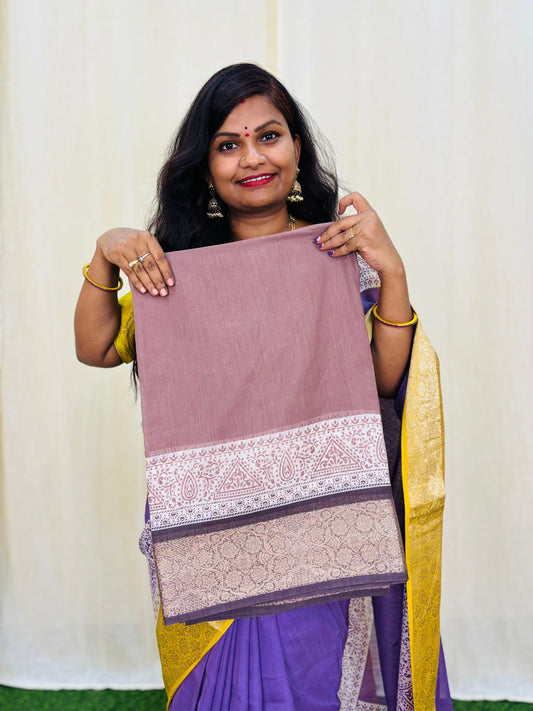 Semi Mysore Crepe Silk Sarees