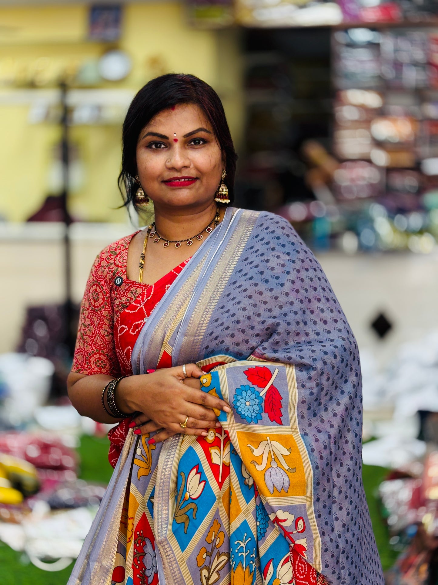 Pen Kalamkari Silk Sarees
