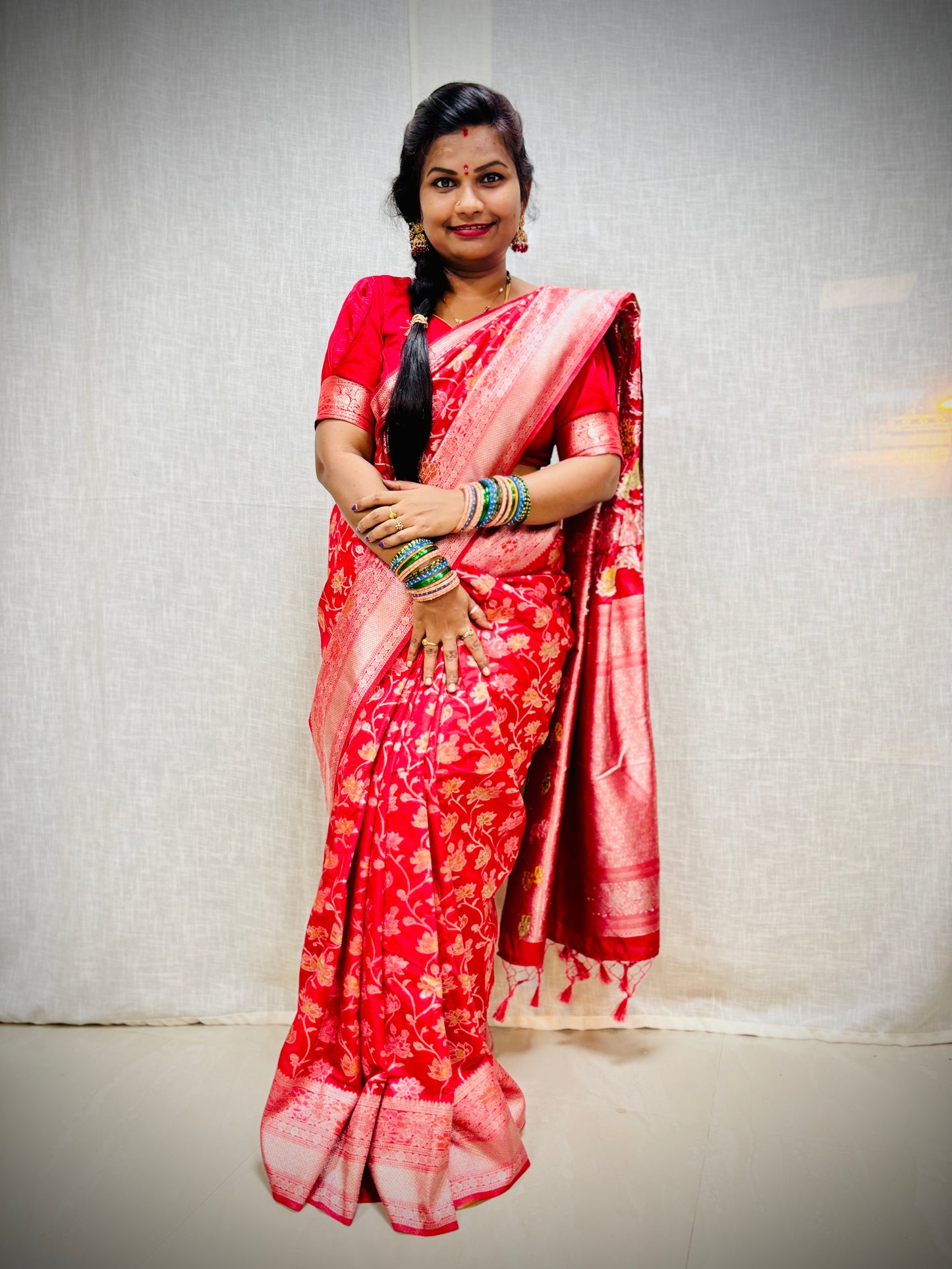 Banarasi pithani Meenakari Weavings