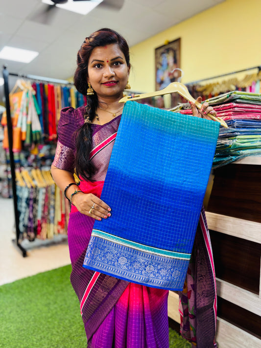 Multi Colour Dola Crepe silk