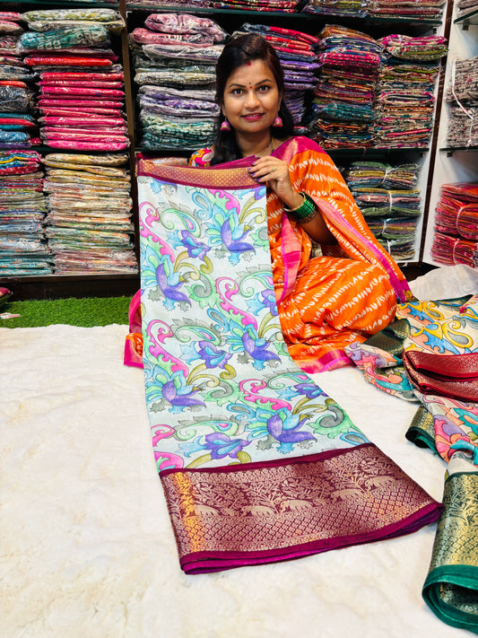 Kalamkari Kanchi Weaving