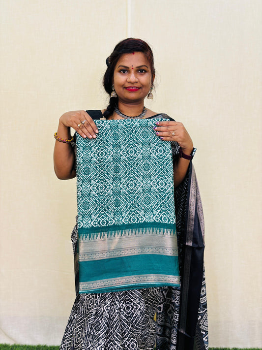 Azrak Dola Silk Saree