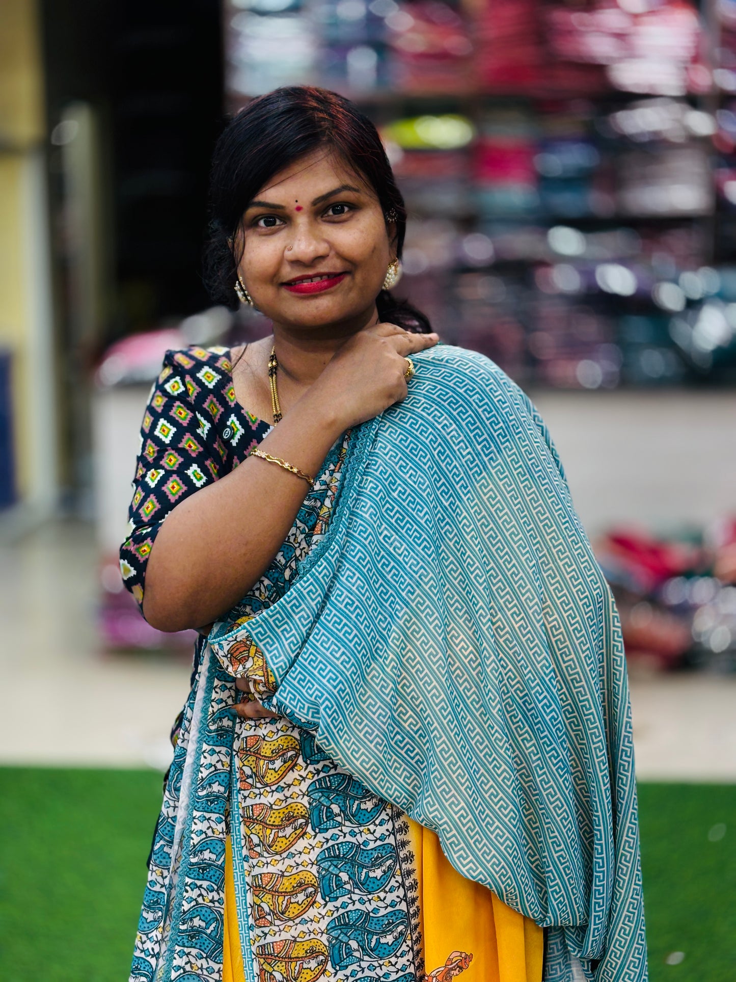 Madhubani Butter Silk Saree