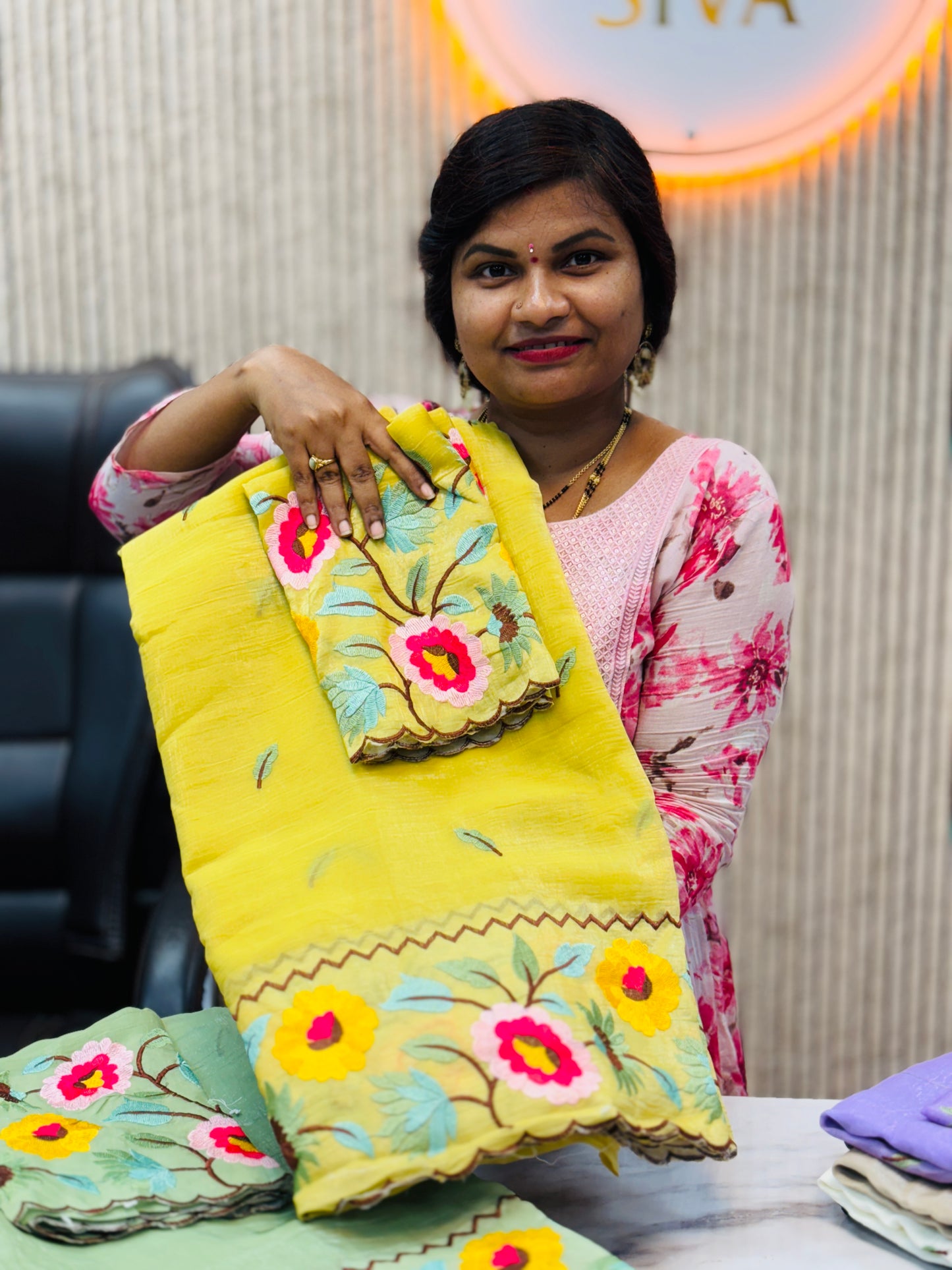 Space cutwork embroidery