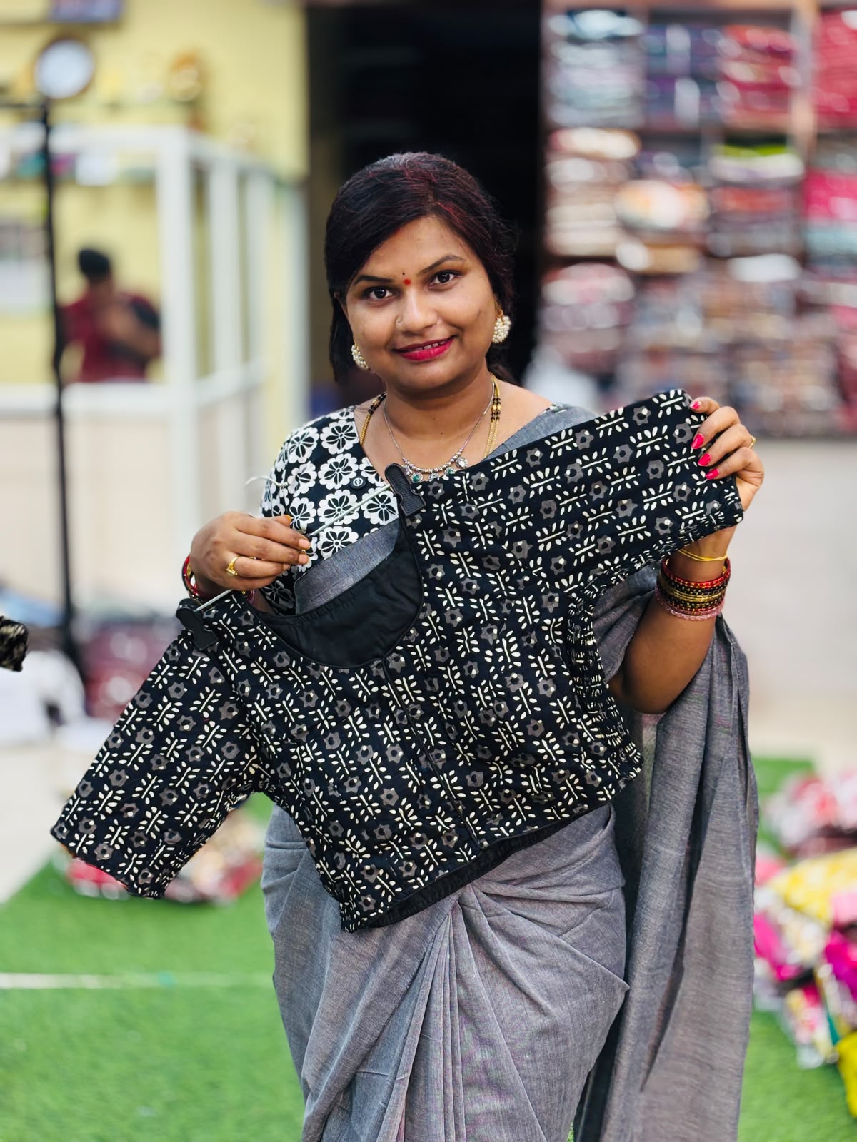 Readymade cotton Kalamkari blouses