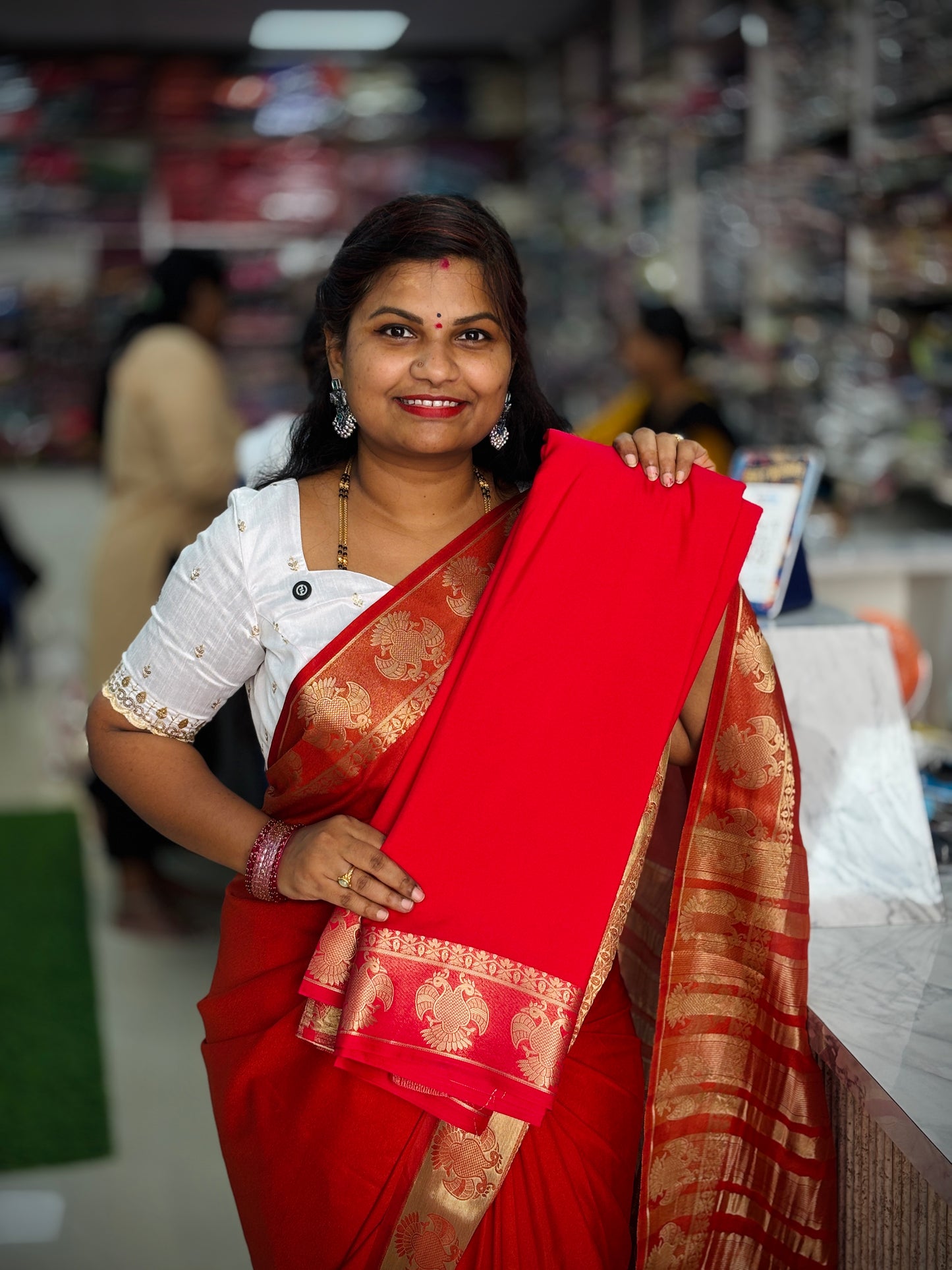 Semi Mysore Georgette Crepe Sarees Pink