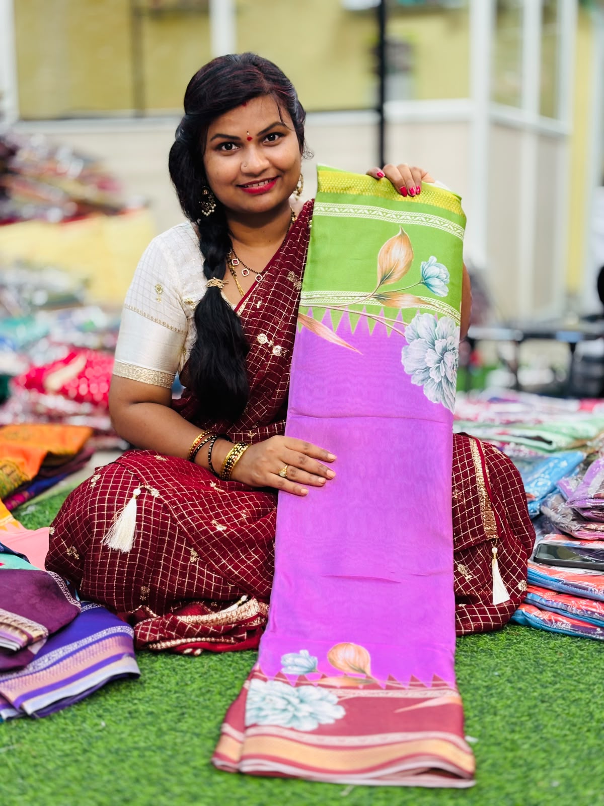 Gangajamuna Chiffons Sarees