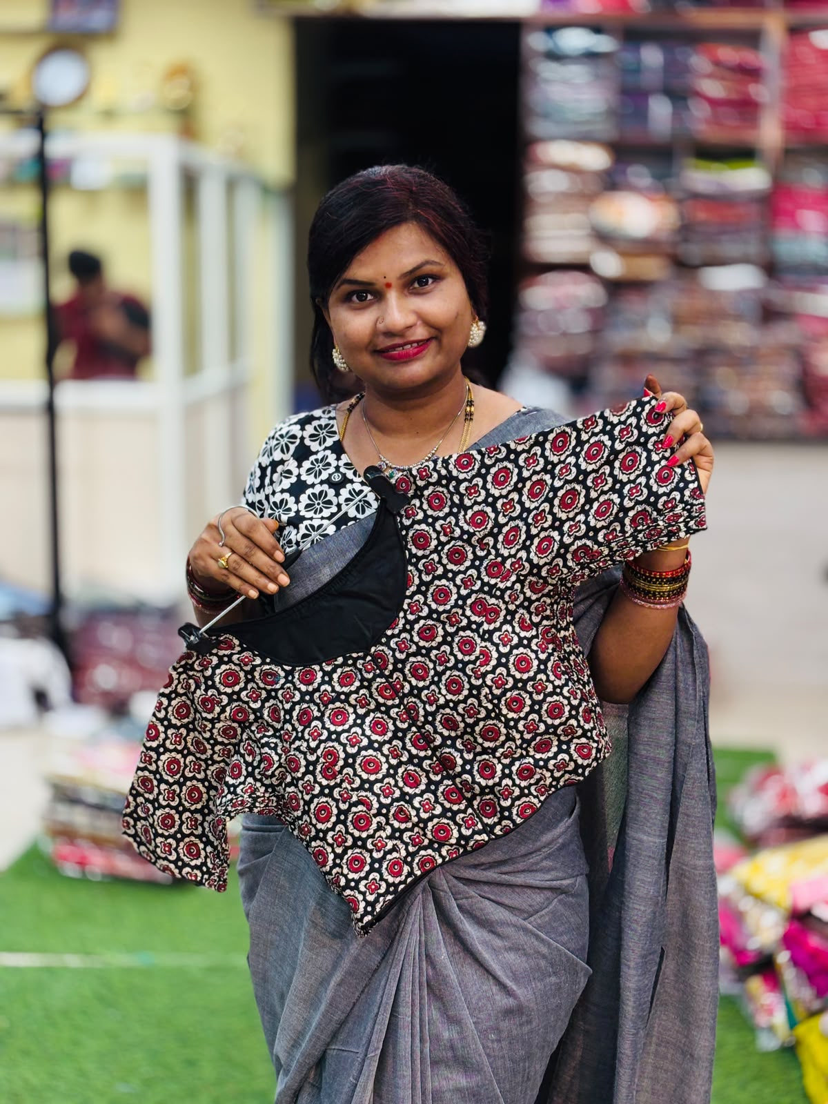 Readymade cotton Kalamkari blouses