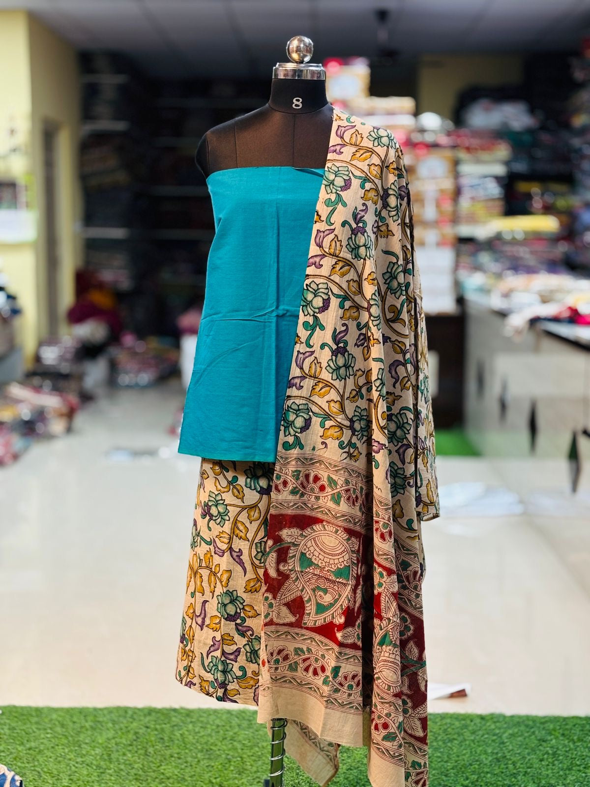 3 Piece Cotton Kalamkari Set