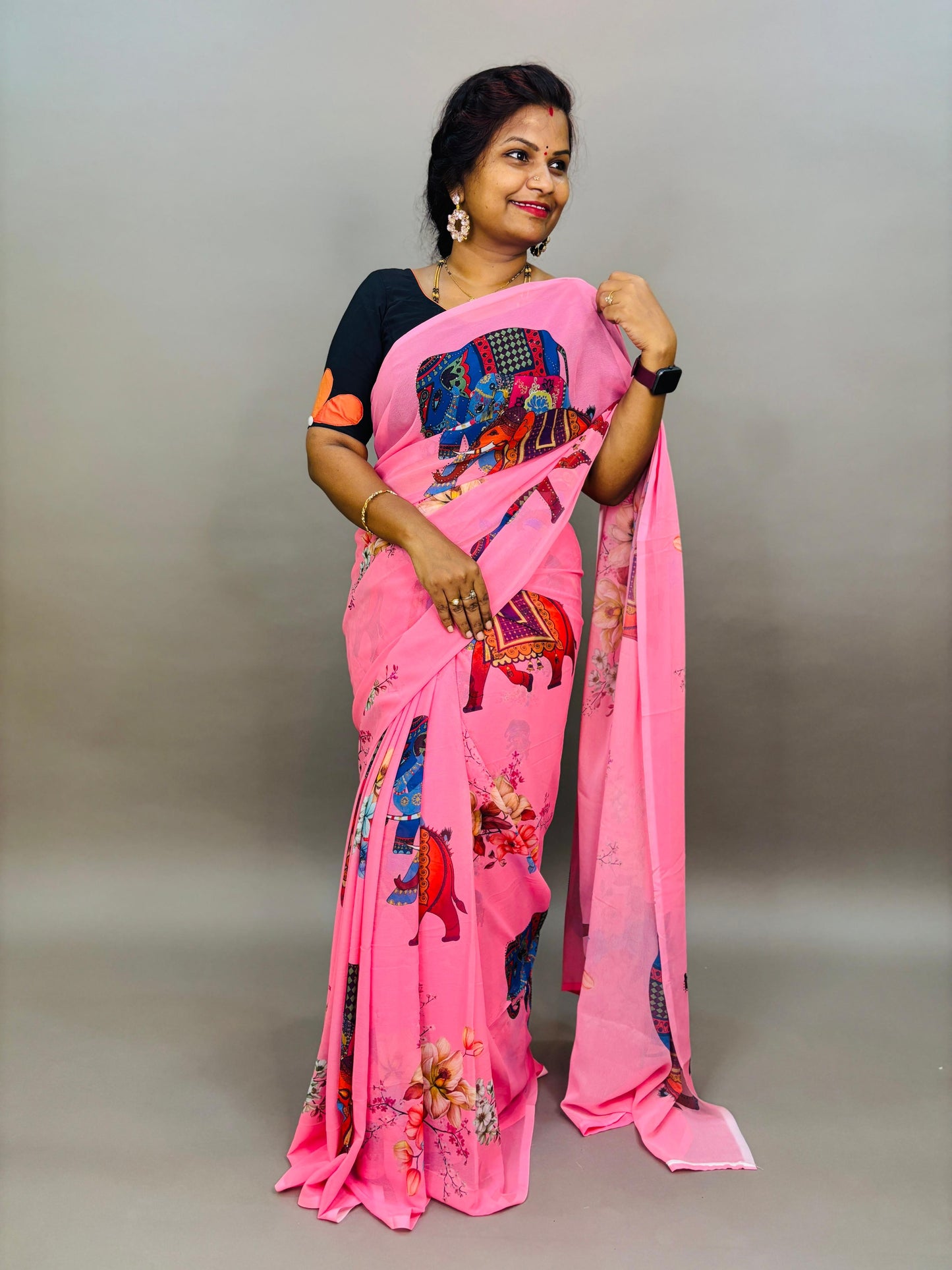 Maharaja theme Georgette