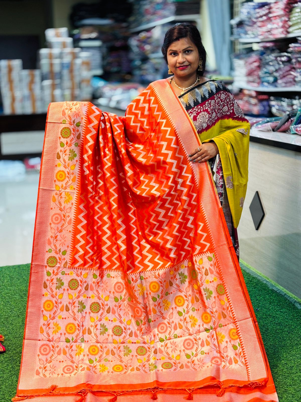 Banarasi Pithani Pattu Saree