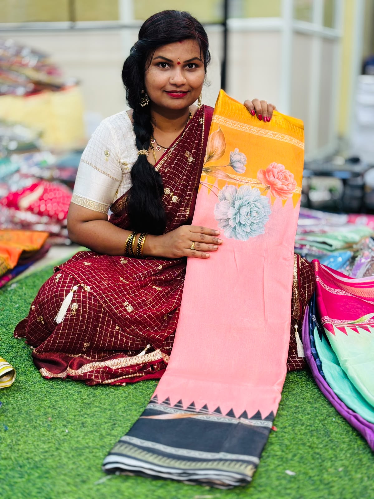 Gangajamuna Chiffons Sarees