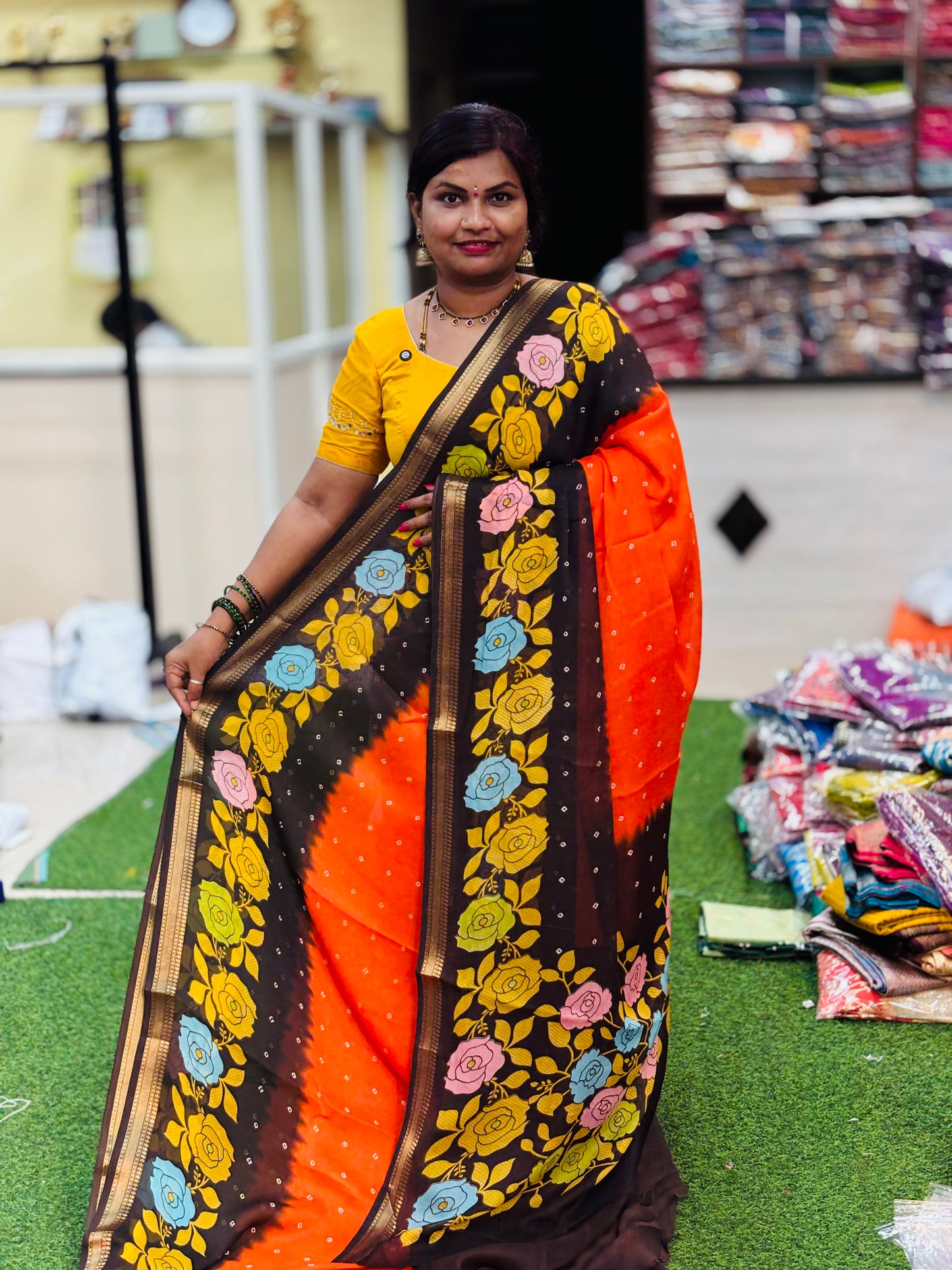 2D Bandini silk saree