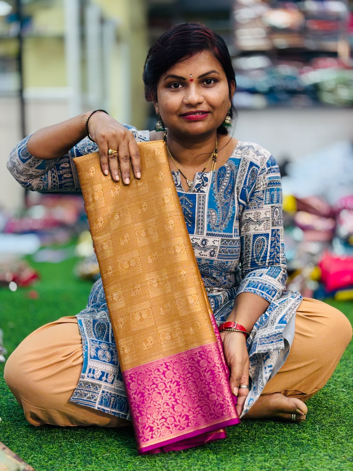 Semi Kanchi pattu sarees