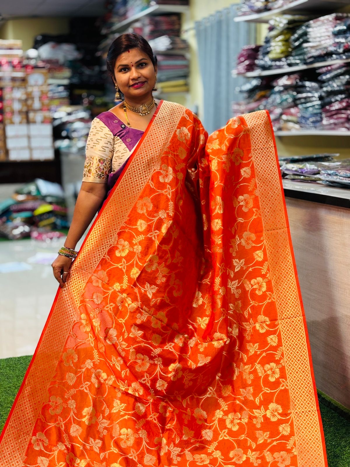 Banarasi Katan Pattu