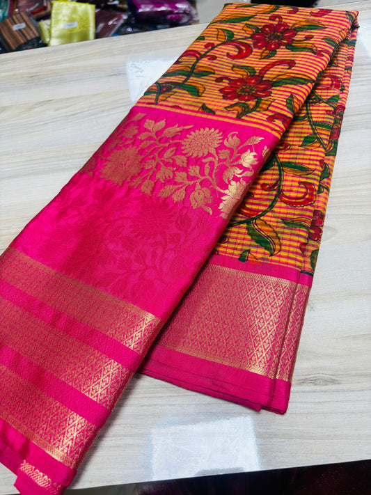 Kora Organz Checks Sarees