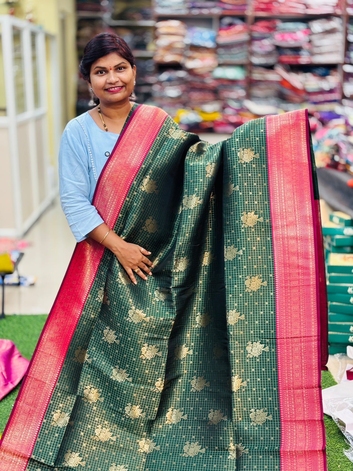 Semi Kanchi Pattu Sarees