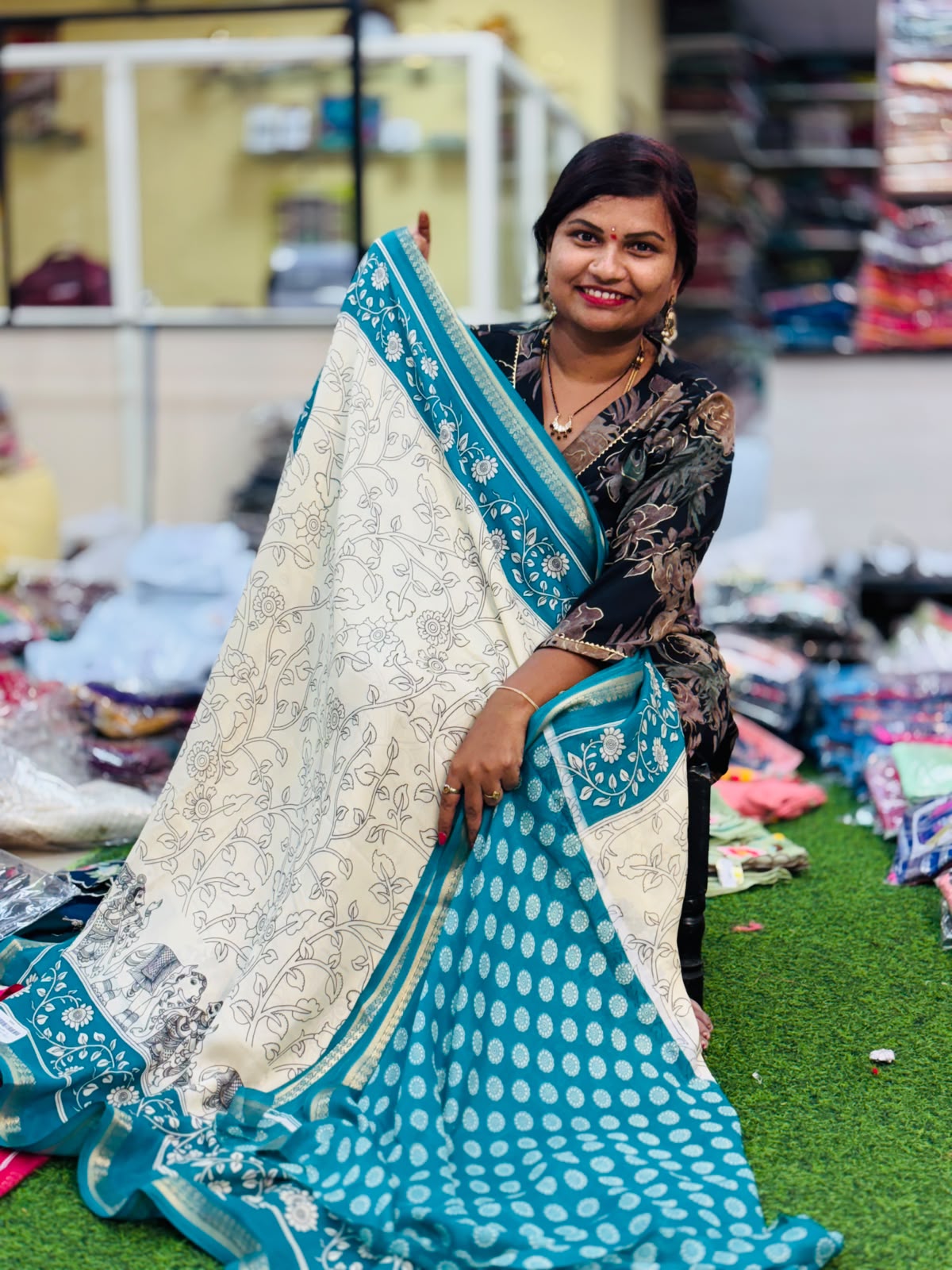 2D Kalamkari Printed Sarees