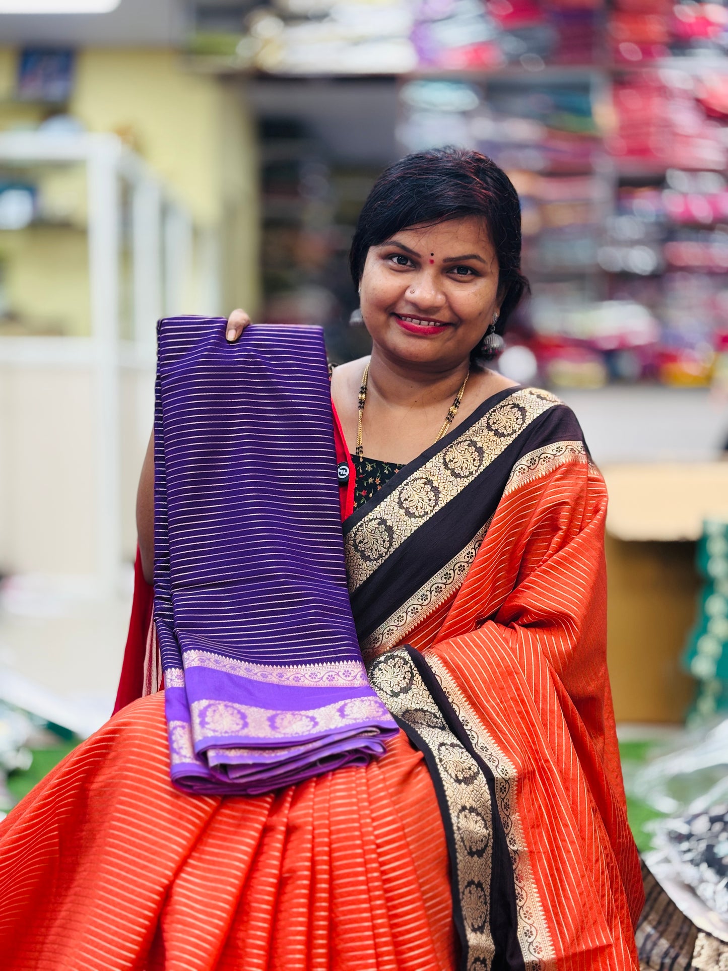Semi Mysore Crepe Sarees