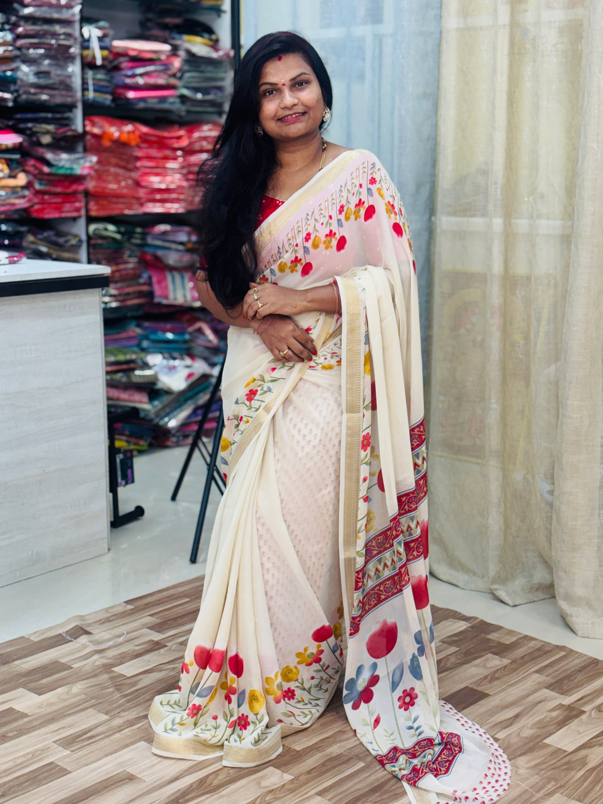 Chiffon Georgette Saree