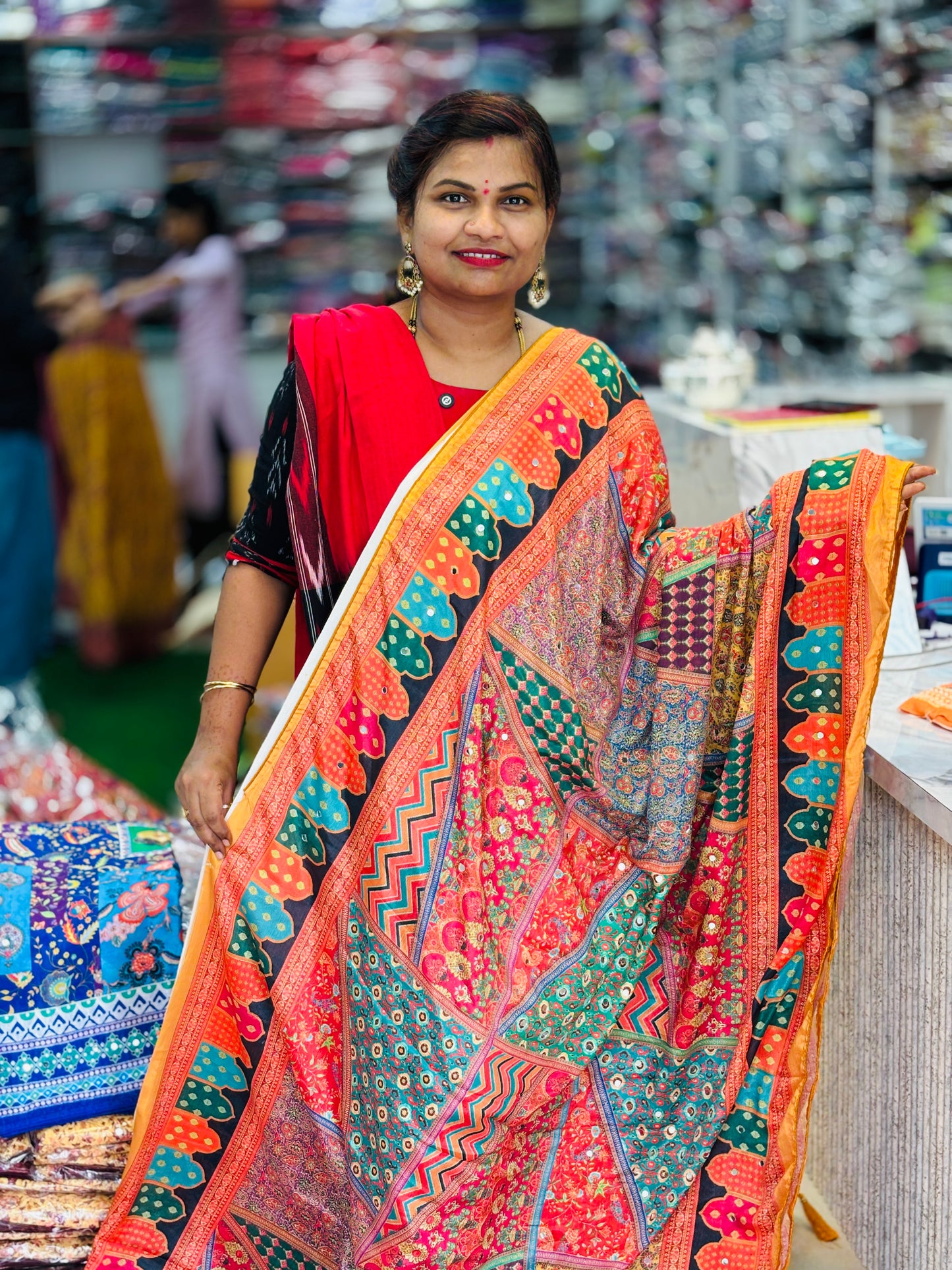 Azrak Chinnon Laya Saree