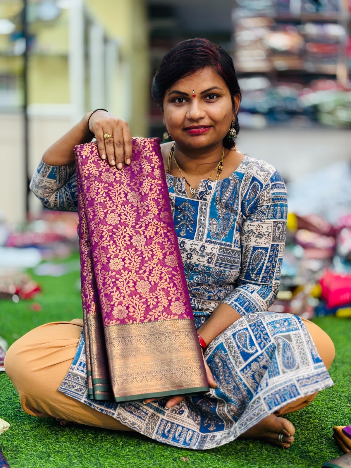 Semi Kanchi pattu sarees