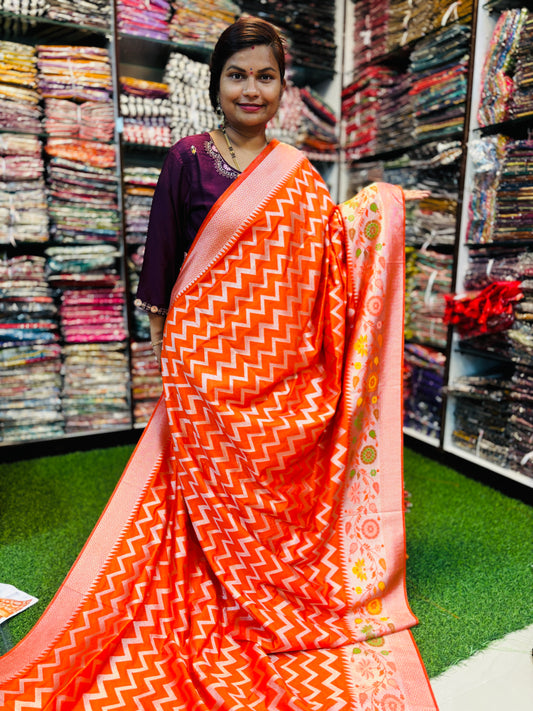 Banarasi pithani Meenakari Weavings