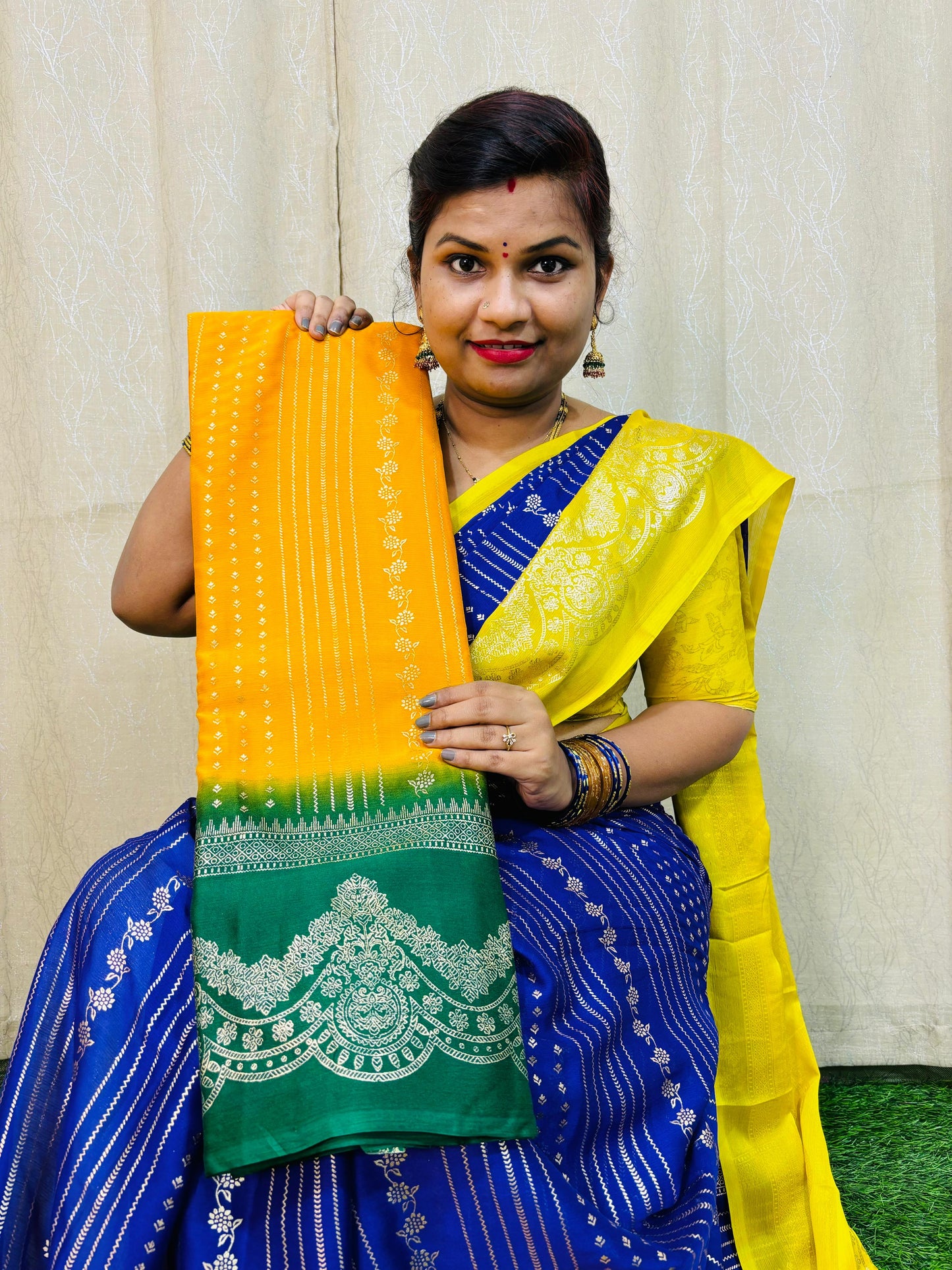 మైకా ప్రింటెడ్ షిఫాన్