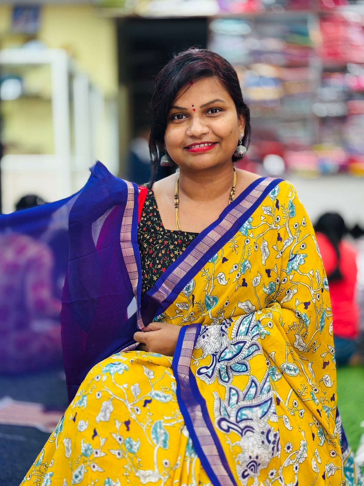 Maheswari Mashmellow Kalamkari