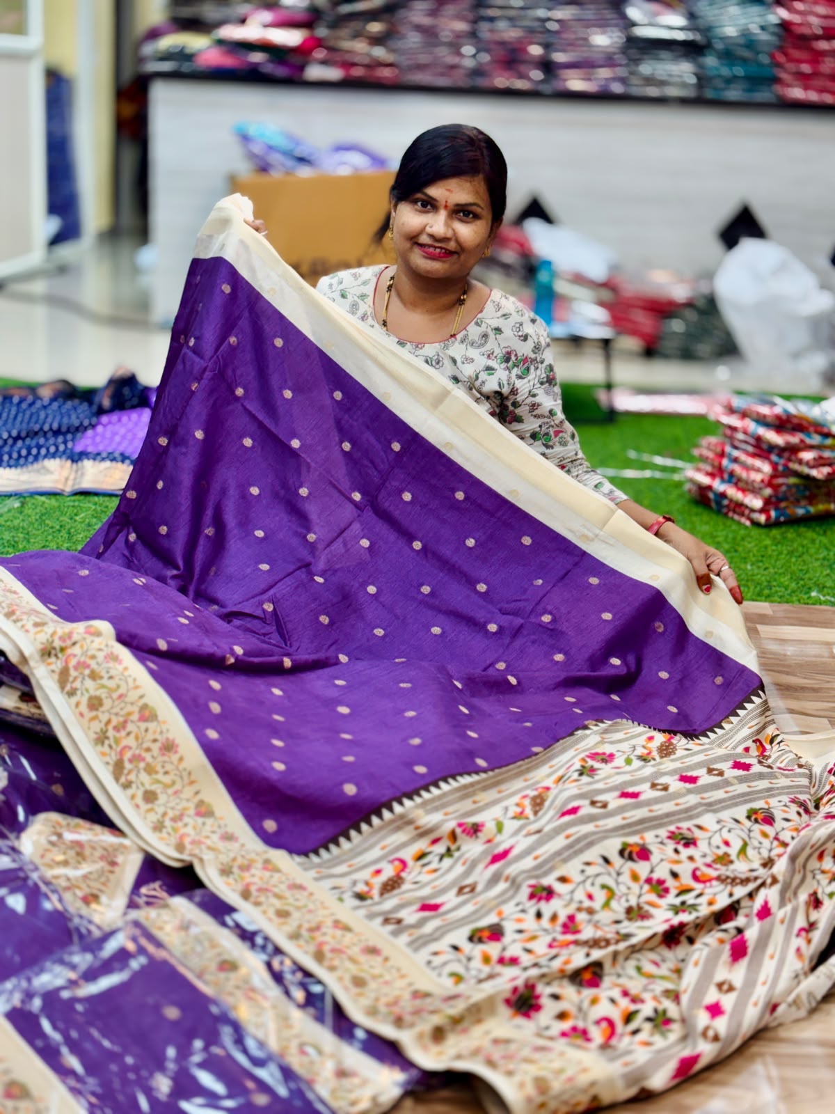 Katan Sico Borders Sarees
