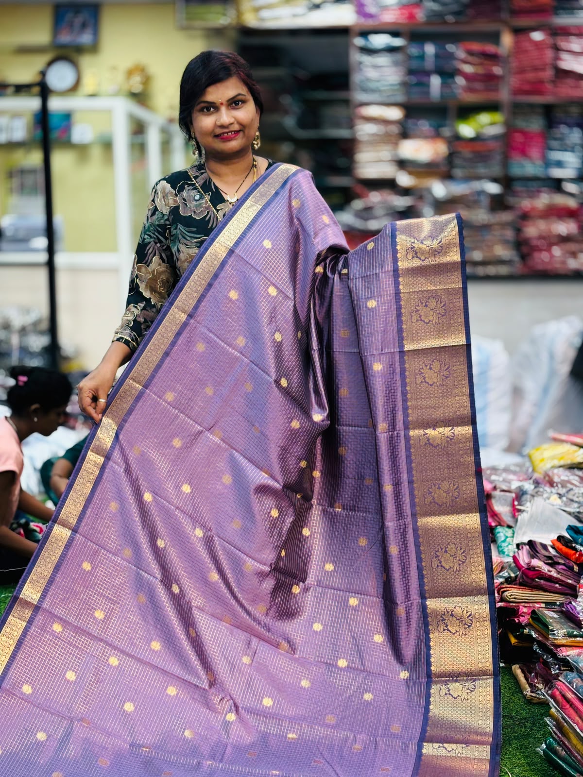 Vintage Semi Kanchi Mysore Crepe Sarees