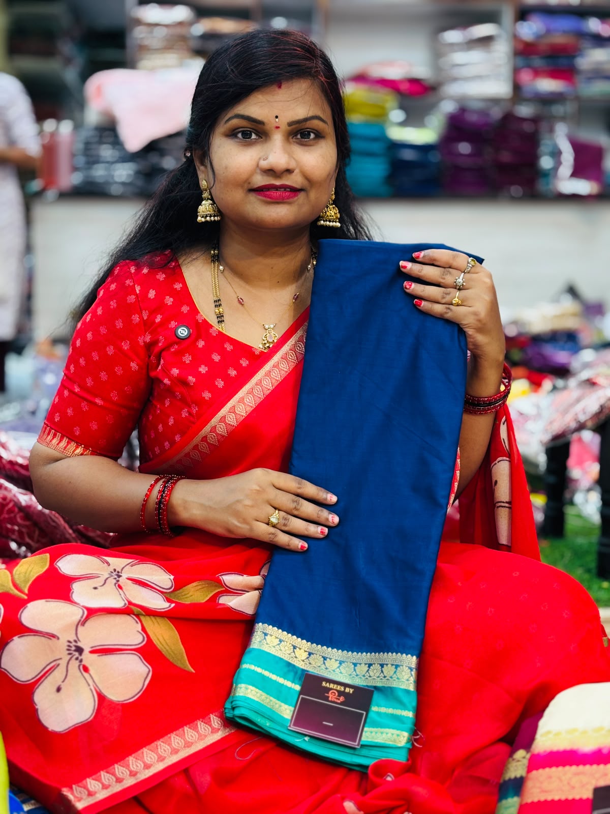 Semi Mysore crepe sarees