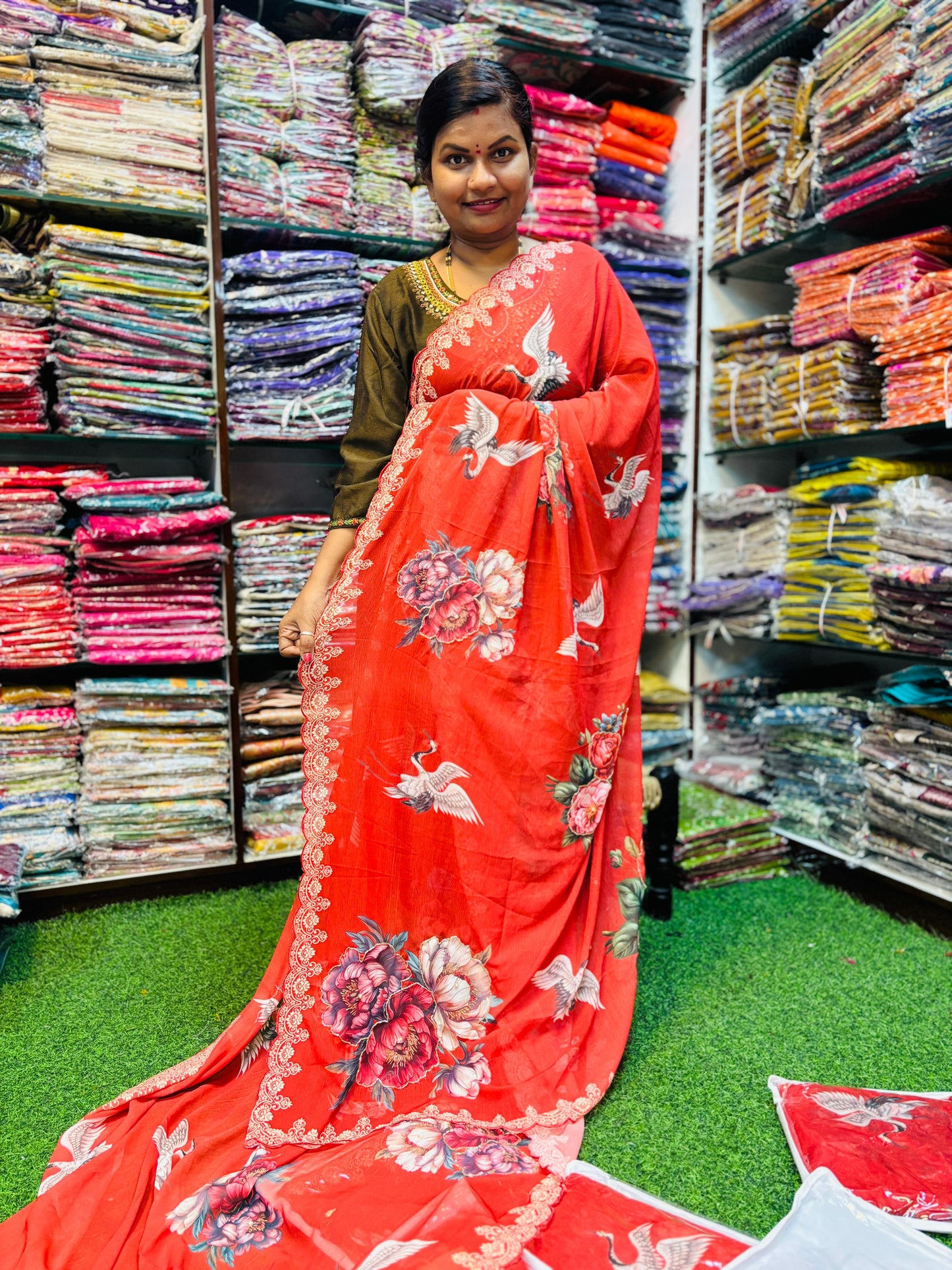 Georgette Cutwork