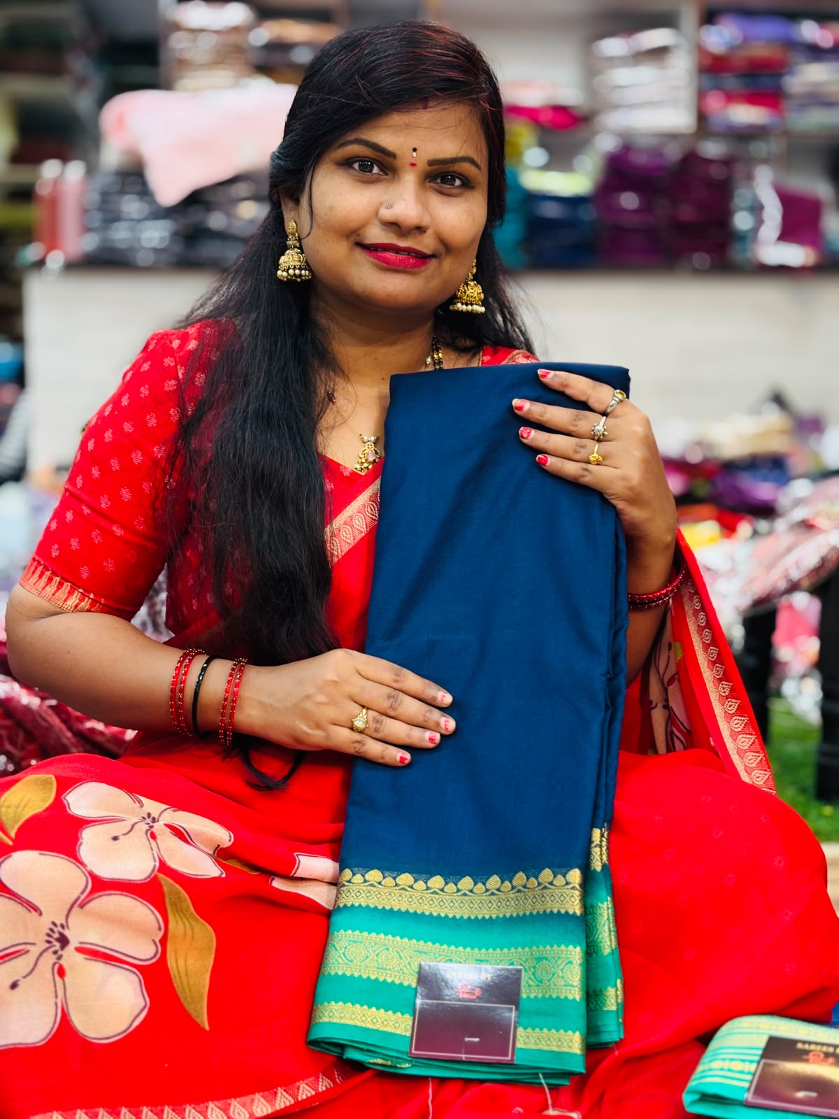 Semi Mysore crepe sarees