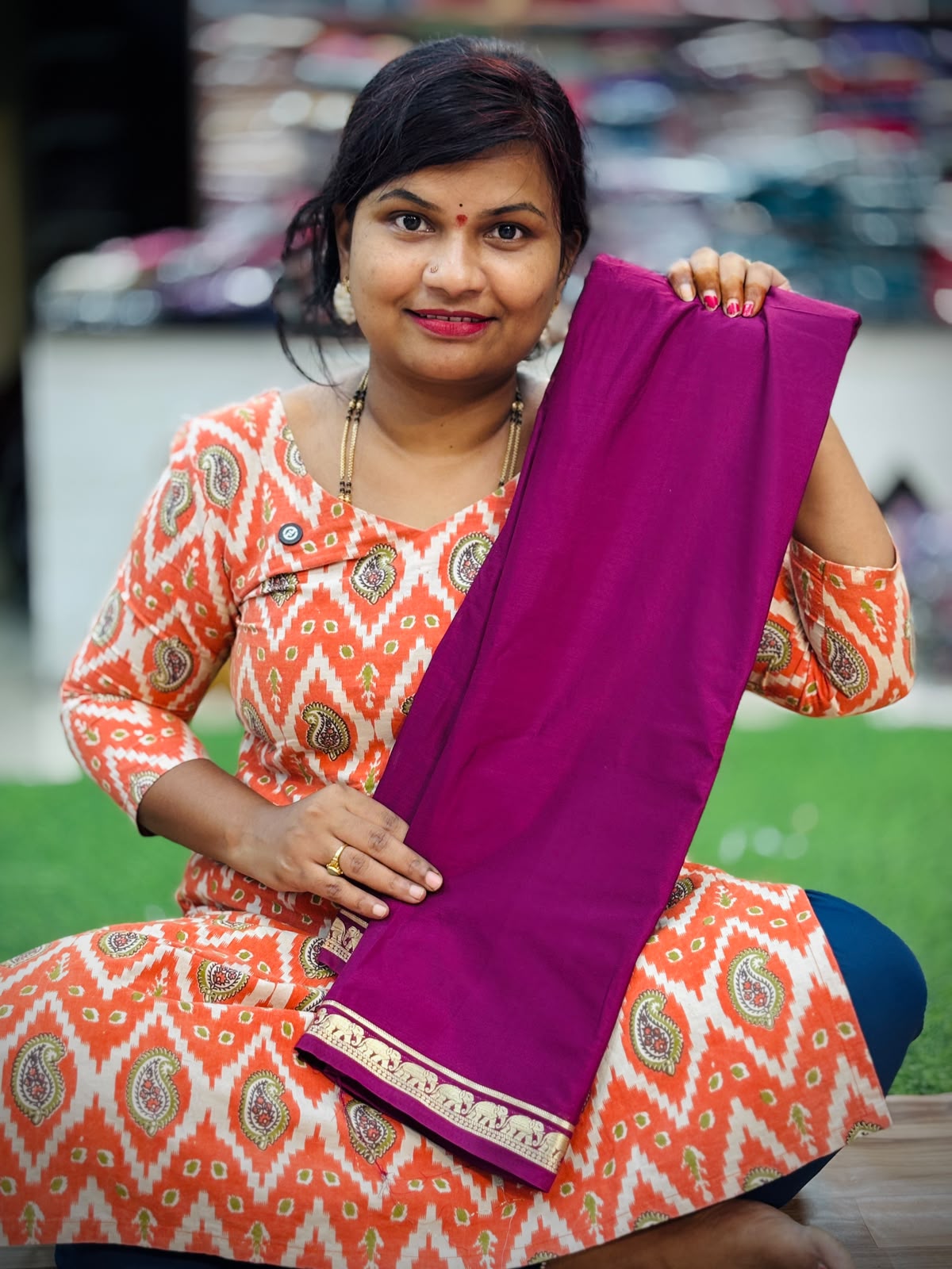 Elephant Semi Mysore crepe