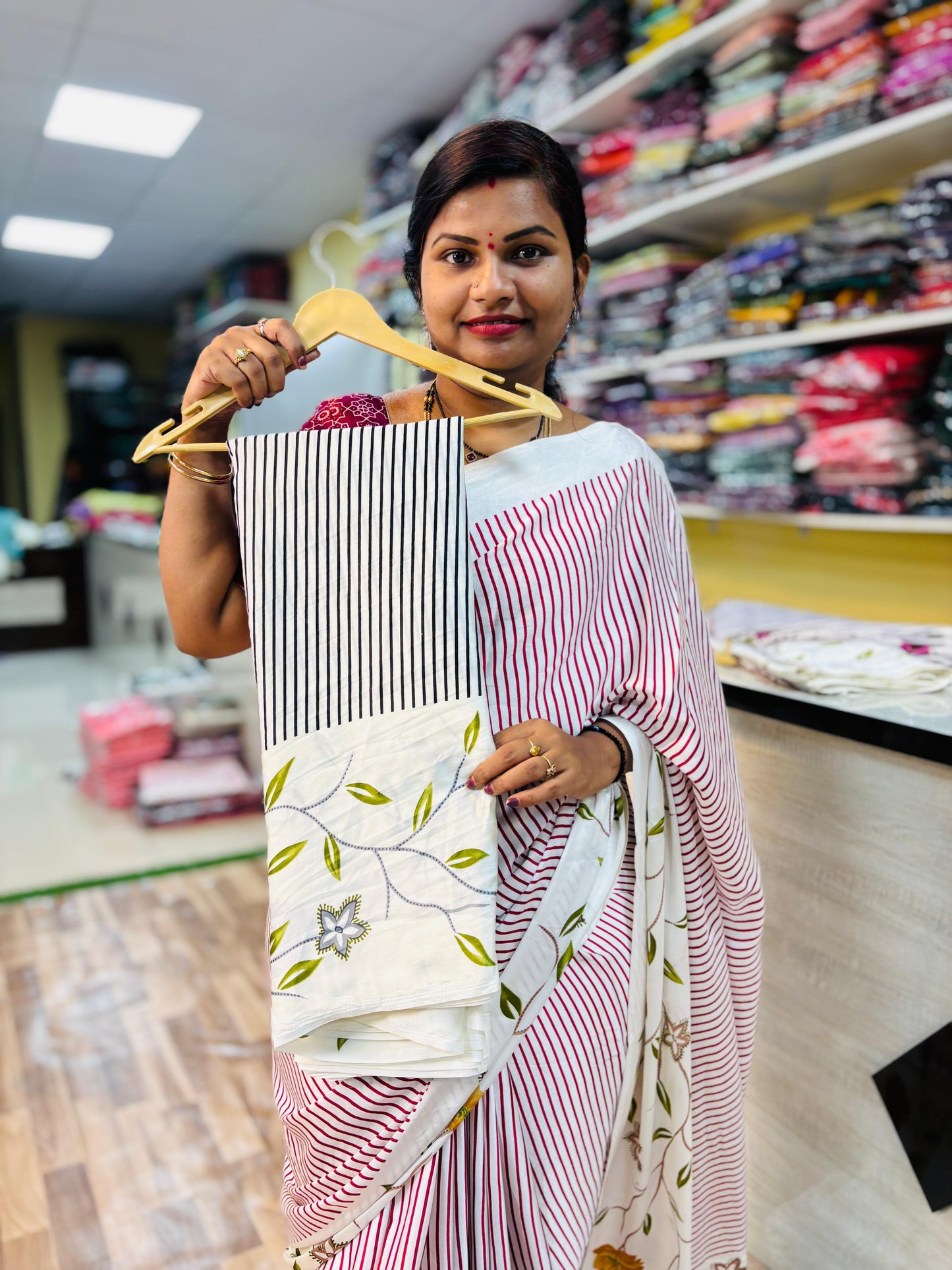 Black Tending Azrak Design with floweral borders