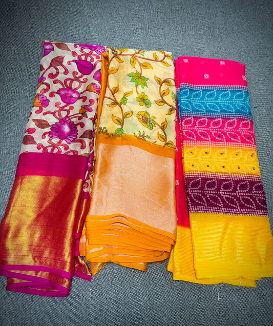 పెట్టుబడి చీరలు
1+1+1 Buy 2 get 1 free