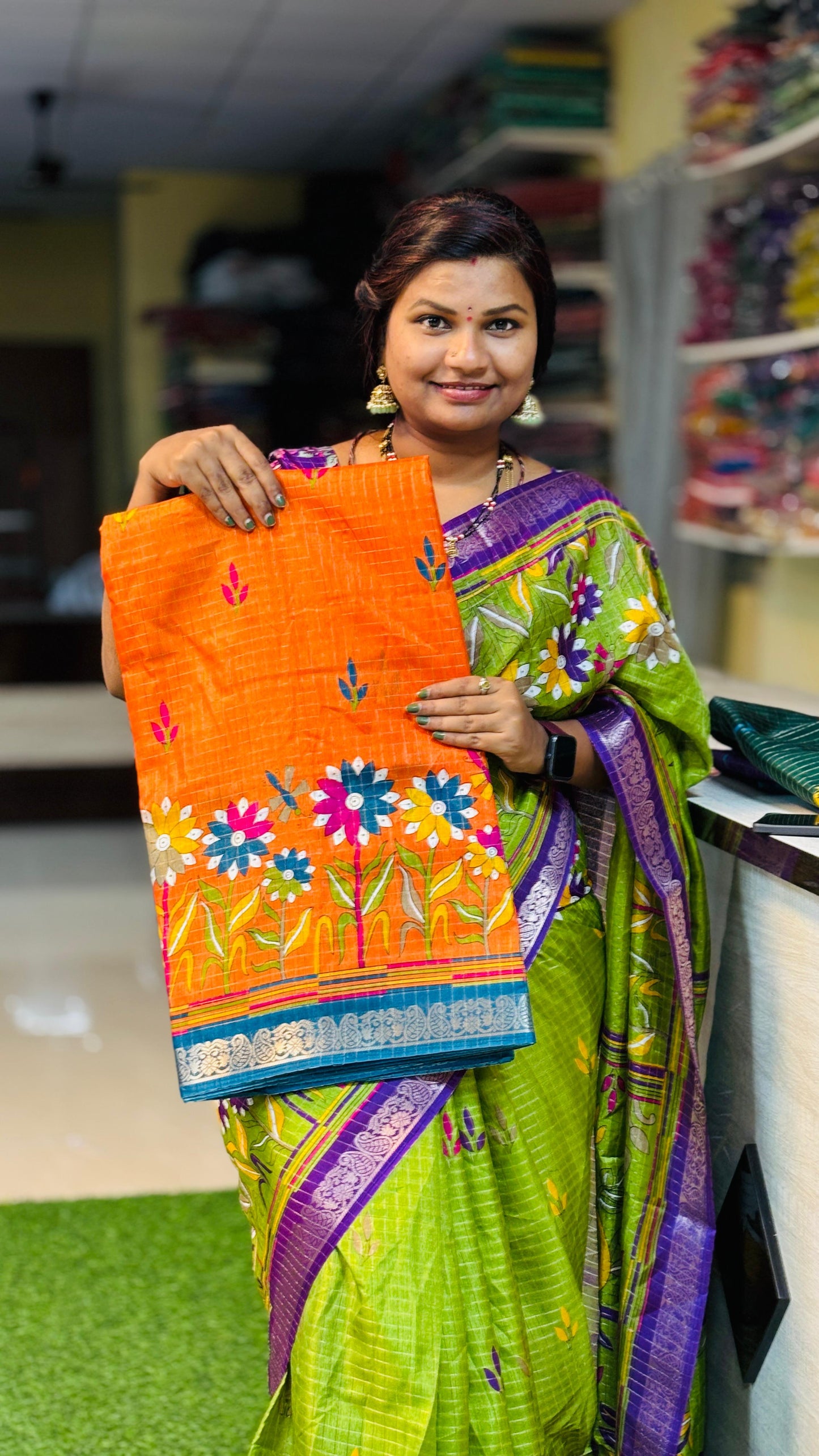 Venkatagiri silk with Kanchi borders