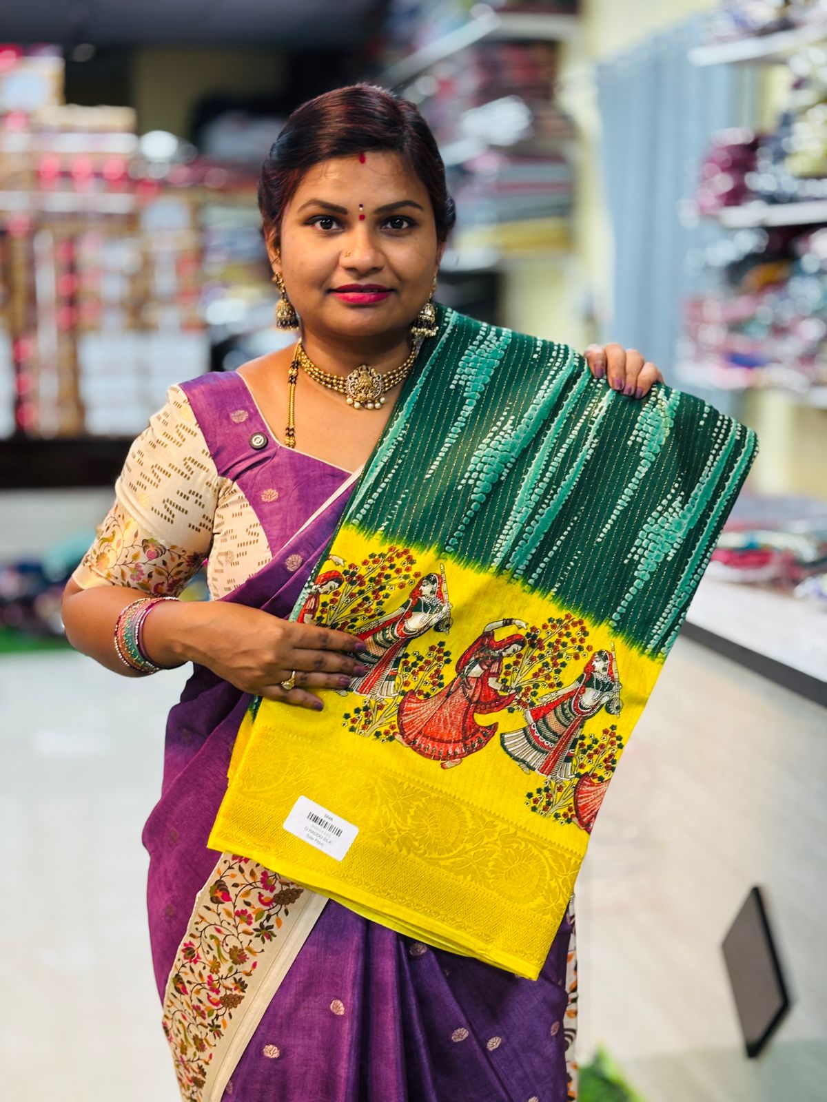 Shibbori Chiffons Sarees ( unstitched )