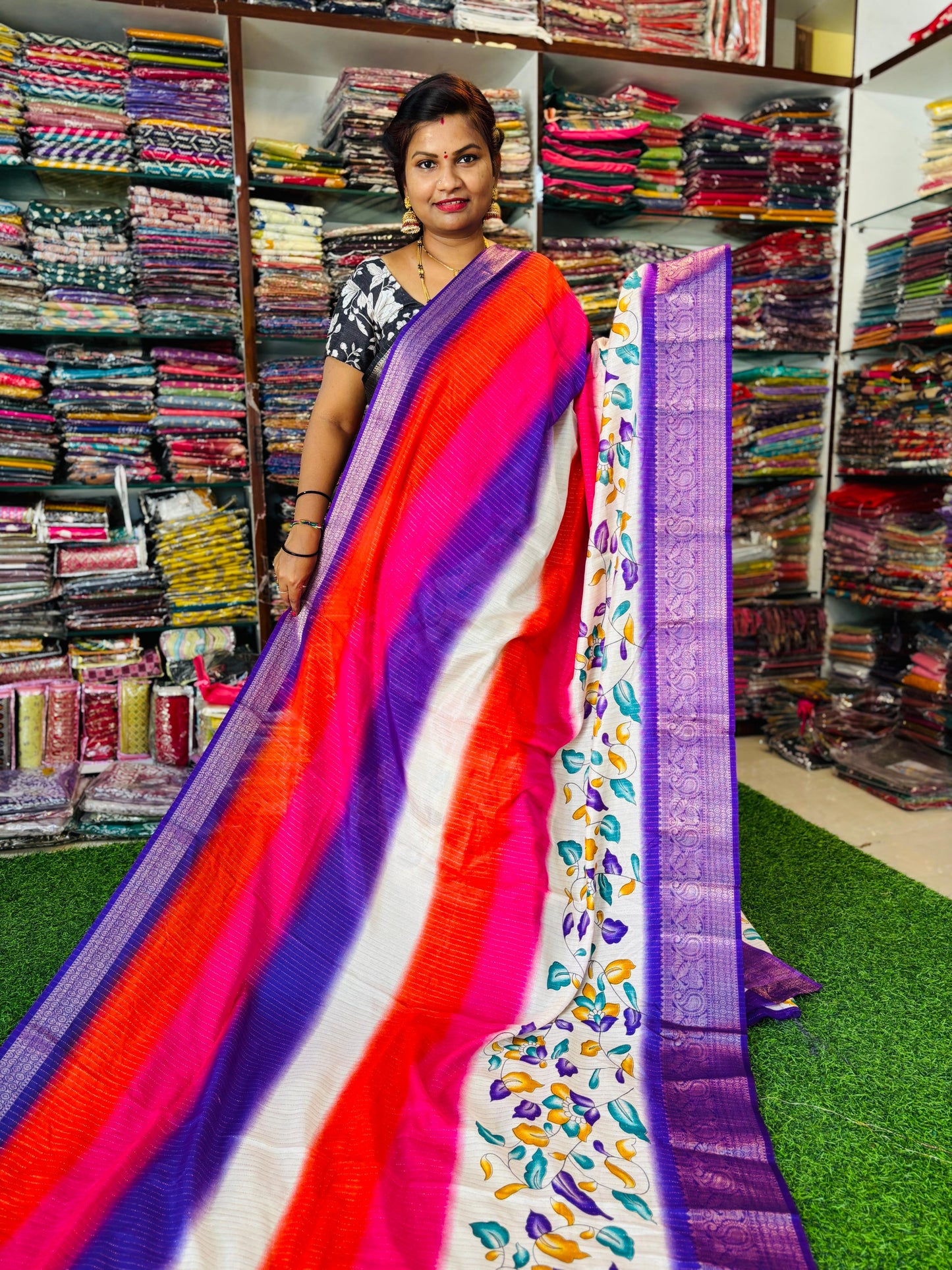 Multi Colour Crape