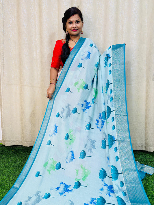 షిఫాన్ జార్జెట్స్ను కట్టి చాపండి